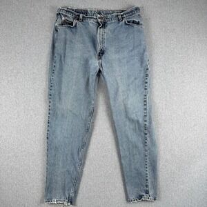 Vintage 90's Levi's 950 Jeans Women 18W M 36x30 Relaxed Tapered Distressed Denim